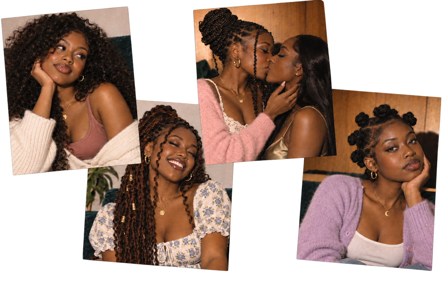A collage of women on tunu